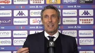 FIORENTINA  UDINESE 3 2  25 OTTOBRE 2020  INTERVISTA GOTTI [upl. by Viguerie]