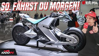 Was bringt die Zukunft MotorradPrototypen und Antriebe von morgen auf der EICMA 2023 [upl. by Ramgad]