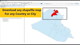 How to download any shapefile map For City or Country [upl. by Gnouc357]