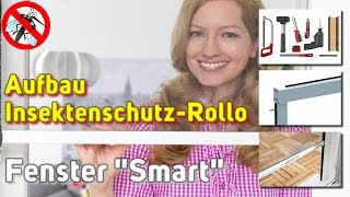 FliegengitterRollo für Fenster SMART  Montage Video [upl. by Litton]