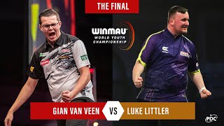 INCREDIBLE STANDARD Littler v Van Veen  2023 Winmau World Youth Championship Final [upl. by Serge149]