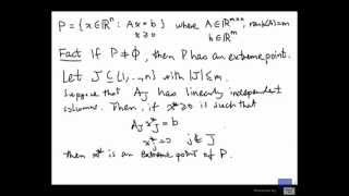 Simplex method  Extreme points of polyhedra in standard form [upl. by Hgiellek]