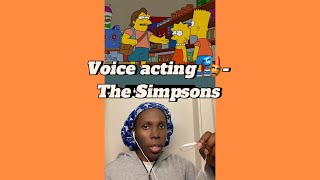 Voice acting 🎭 The Simpsons acting actor simpsons voiceover voiceacting voiceactor [upl. by Ayiak618]