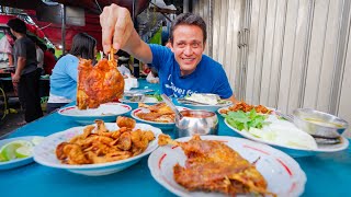 Back in Indonesia 🇮🇩 INDONESIAN STREET FOOD  World’s Best Fried Duck in Surabaya [upl. by Ainoek]