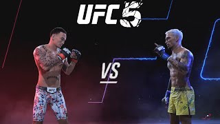 Max Holloway vs Charles Oliveira  CPU vs CPU  UFC 5 [upl. by Tj312]