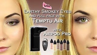 TEMPTU AIR How to airbrush eyeshadow with AIRPOD PRO  Tutorial Trucco Aerografo Occhi [upl. by Onifur]