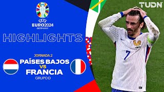 HIGHLIGHTS  Países Bajos vs Francia  UEFA EURO 2024  J2  TUDN [upl. by Nylaroc429]