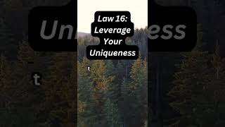 The 50th Law  Law 15  Leverage Your Uniquenesspsychologyfacts psychology manipulation [upl. by Eivets]