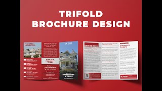 Trifold Brochure Design with Mockup  Brochure Design Ideas  Photoshop Tutorial [upl. by Endaira]