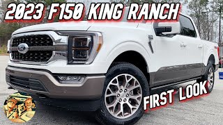 NEW 2023 FORD F150 KING RANCH Luxury amp Capable Truck Review Startup amp Interior 4x4 601A 50 V8 [upl. by Riti]