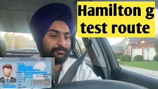 hamilton g test route 2023 [upl. by Indyc]