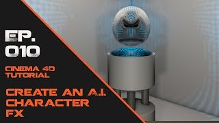 Cinema 4D Tutorial  Ep 10  Artificial Intelligence Character FX [upl. by Anaic868]