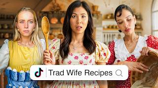 I Tested Controversial TRAD WIFE Recipes👩‍🍳 [upl. by Hershell]