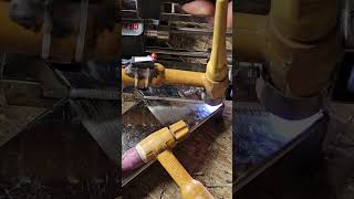 how to joint a taper pipe steel how to joint a taper pipe tigwelding Nickwelding Jindal vlog [upl. by Rednasxela]