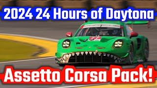 2024 IMSA SportsCar Championship 24 Hours of Daytona Assetto Corsa Mod Pack [upl. by Lepp]