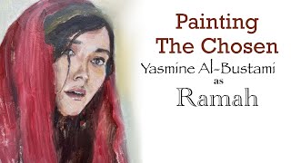 Painting The Chosen  Season 2 Yasmine AlBustami as Ramah [upl. by Ettessil]