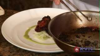 Black Pepper Octopus Demo  Kauai Grill at St Regis Princeville  KVICTV myKauaicom Chef Demo [upl. by Spike]