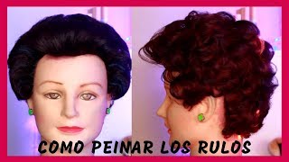 COMO PEINAR UN MARCADO DE RULOS EN PELO CORTO 🎀 sandranewlook [upl. by Ynnavoj188]