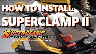 HOW TO INSTALL SUPERCLAMP II ENCLOSED SNOWMOBILE TRAILER [upl. by Onit]