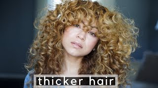 How To Make FineThin Curly Hair Look Thicker [upl. by Nitfa]