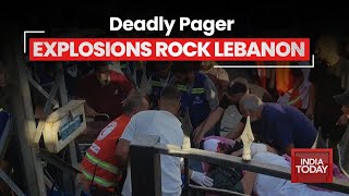 Pager Blasts Rock Lebanon Hezbollah Points to Israel in PrePlanned Attack [upl. by Gaeta939]