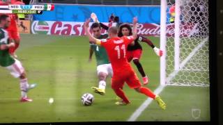 Clavado de Robben vs México Mundial 2014 [upl. by Corette]