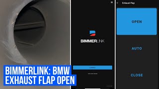 BIMMERLINK  BMW EXHAUST FLAP OPEN [upl. by Pearce]