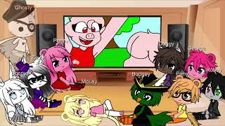 Gacha Club 🐷 Piggy characters react to Piggy Memes Part 8 Gacha Life with Budgey and Ghosty 🐦👻 [upl. by Fong756]