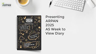 2025 Week to View Diary Stunning Slogan Art A5 Weekly Monthly Planner Hardback Cover ST2067 [upl. by Enorahs]