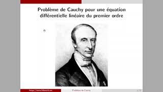 Problème de Cauchy pour une équation différentielle linéaire du premier ordre [upl. by Gisela]