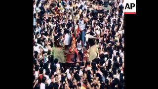 SYND 12 4 79 PROCESSION OF THE BLACK NAZARENE PATRON SAINT OF MANILA [upl. by Anawk]