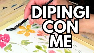 Come Dipingere 5 Fiori Facili  Tutorial [upl. by Kaile]