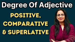 Degree Of Adjective  Basic English Grammar  English With Rani Maam [upl. by Noedig]