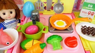 Baby doll kitchen cart food cooking toys baby Doli play [upl. by Toy]