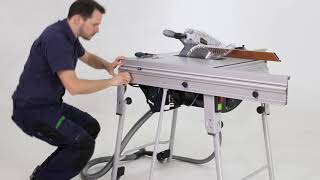 Festool Quick Guide  TKS 80  Installation de la table coulissante [upl. by Faulkner]