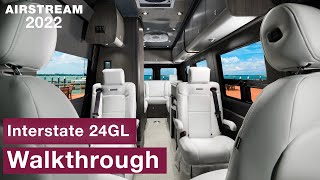 Airstream 2022 Interstate 24GL Touring Coach Walkthrough [upl. by Nauqat]