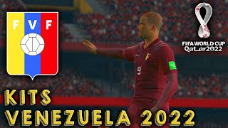 Kits De Venezuela  Copa Mundial de Fútbol Qatar 2022  Pes 2016 pc [upl. by Ayhtak]