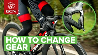 How To Change Gears On A Road Bike  Beginner Cycling Tips [upl. by Leyes]