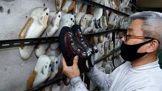 The Oldest Handmade Shoe Store in Korea Process of Making Hiking Boots [upl. by Chad]