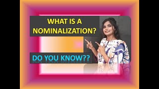 SIMPLE EXPLANATION OF NOMINALIZATION  KINDS OF NOUNS [upl. by Benia336]