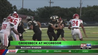 Friday Night Football Fever Groesbeck vs McGregor [upl. by Retniw]