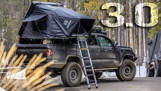 UPGRADE  NEW Rooftop Tent  iKamper Skycamp Mini 30 Overview  Review on a Tacoma [upl. by Airretal]