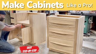 Build Cabinets The Easy Way  Natural Wood Cabinets [upl. by Dreda]