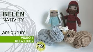 Tutorial Belén Amigurumi Part 7 Mula y buey [upl. by Holna105]