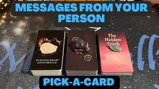 ❤️🔮Messages from your person❤️PICKACARD✨🌙TIMELESS❤️LOVE READINGtarot pickacard [upl. by Heddy]