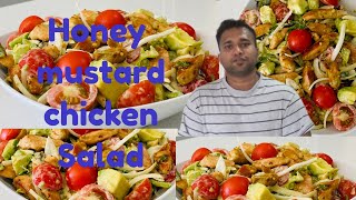 Honey mustard mayo chicken Salad Recipe Warm chicken salad dressing Recipe [upl. by Elicul]