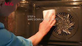 How to clean your AEG oven manually amp remove oven door [upl. by Lynn]