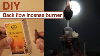 How to make backflow incense cone burner with fragrance dhoop cone  DIY  Hara Hara Shambu Mahadeva [upl. by Hares]