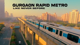 Gurgaon Metro  Golf Course Road  FPV drone 4K [upl. by Amesari]