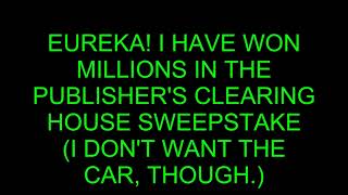 Publishers Clearing House scam followed by Norton [upl. by Noived]